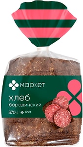 Изображение товара Хлеб Маркет Перекресток Бородинский 370г