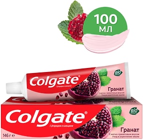 Изображение товара Зубная паста Colgate гранат для укрепления эмали зубов и защиты от кариеса 100мл