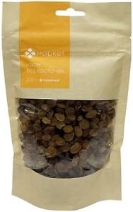 Изображение товара Ягоды Маркет сушеные Виноград Изюм без косточек 200г