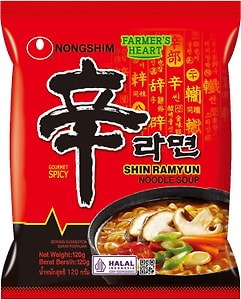 Изображение товара Лапша Nongshim Шин Рамен быстрого приготовления 120г