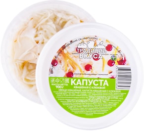 Изображение товара Капуста Традиции Вкуса квашеная с клюквой 900г