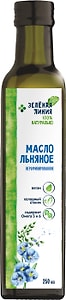 Изображение товара Масло льняное Зеленая линия нерафинированное 250мл