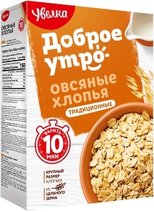 Изображение товара Хлопья Увелка Овсяные Традиционные 400г