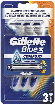 Бритвы Gillette Blue 3 Comfort одноразовые 3шт