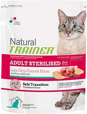 Сухой корм для кошек Trainer Natural Adult Sterilised Сыровяленая ветчина 300г