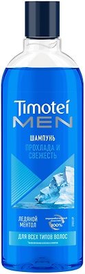 Шампунь для волос Timotei Men освежающий Прохлада и свежесть с ментолом 400мл