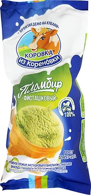 Мороженое Коровка из Кореновки Пломбир фисташковый 80г