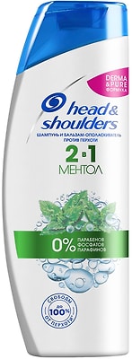 Шампунь и бальзам-ополаскиватель для волос Head&Shoulders Ментол 400мл