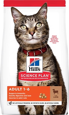 Сухой корм для кошек Hills Science Plan Adult с ягненком 10кг