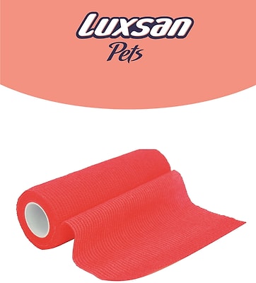 Бинт для животных Luxsan самофиксирующийся с горькой пропиткой 15х450см