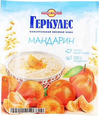 Каша Русский продукт Геркулес овсяная с мандарином 35г