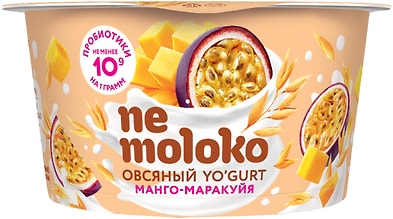 Десерт Nemoloko овсяный Манго-маракуйя 130г