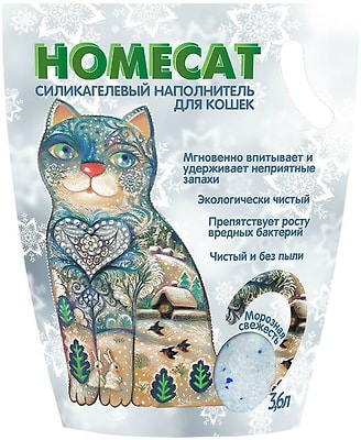 Наполнитель для кошачьего туалета Homecat Мороз 3.8л