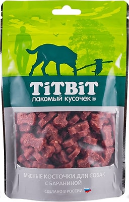 Лакомство для собак TiTBiT Косточки мясные с бараниной 145г