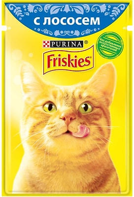 Влажный корм для кошек Friskies с лососем 85г