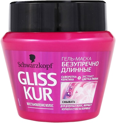 Маска для волос Gliss Kur Безупречно длинные для длинных волос жирных у корней и сухих на кончиках 300мл