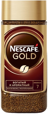 Кофе молотый в растворимом Nescafe Gold 190г