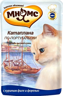 Влажный корм для кошек Мнямс Катаплана по-португальски с форелью 85г