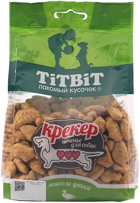 Лакомство для собак TiTBiT Крекреры с мясом утки 250г