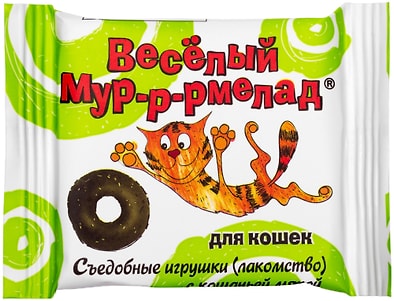 Лакомство для кошек Veda Веселый Мур-р-рмелад с кошачьей мятой 6г