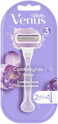 Бритва Gillette Venus Breeze со сменными кассетами 1шт+2 кассеты