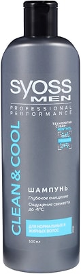 Шампунь и бальзам для волос Syoss Men Clean & Cool 2в1 500мл