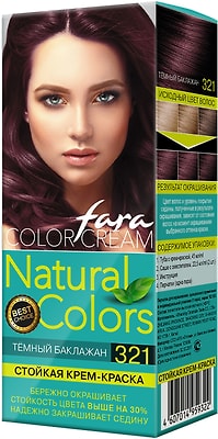 Крем-краска для волос Fara Natural Colors 321 Темный баклажан