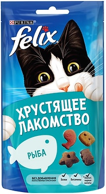 Лакомство для кошек Felix с рыбой 60г