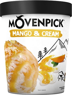 Мороженое Movenpick Пломбир Mango & cream 12.7% 281г