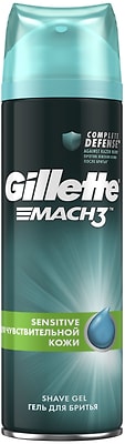Гель для бритья Mach3 Complete Defense Гипоаллергенный Gillette 200мл