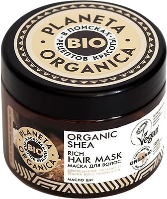Маска для волос Planeta Organica Organic Shea Драгоценное питание и ультра восстановление 300мл