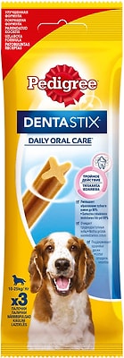 Лакомство для собак Pedigree Denta Stix для средних пород 77г