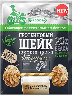 Шейк Bionova протеиновый с отрубями 25г