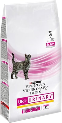Сухой корм для кошек Pro Plan Veterinary diets UR Urinary для лечения МКБ с курицей 1.5кг