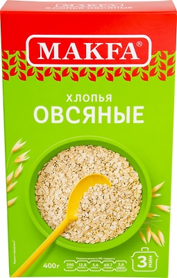 Хлопья Makfa Овсяные 400г