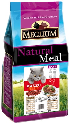 Сухой корм для привередливых кошек Meglium Adult Говядина 15кг