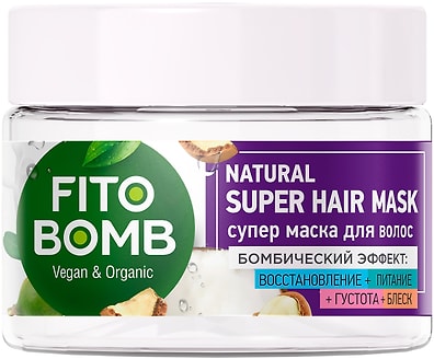 Маска для волос Fito Bomb Восстановление Питание Густота Блеск 250мл 