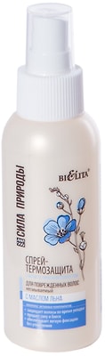 Спрей-термозащита для волос BiElita Сила природы с маслом льна 100мл