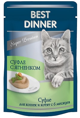 Корм для кошек Best Dinner Мясные деликатесы Суфле с ягненком 85г
