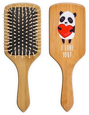 Расческа для волос Bradex Влюбленная панда деревянная массажная