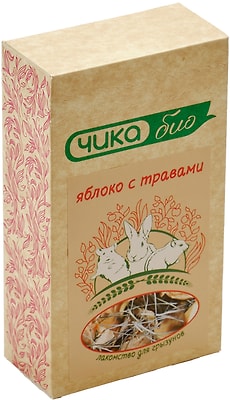 Лакомство для грызунов Чика био Яблоко с травами 35г