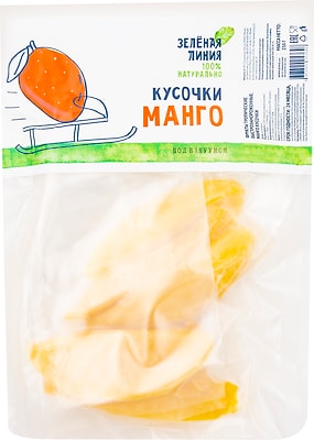 Манго Зеленая линия кусочки замороженные 250г