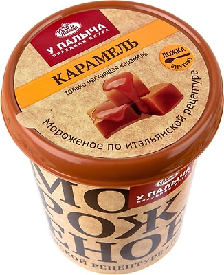 Мороженое сливочное У Палыча со вкусом карамели 320г
