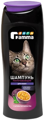 Шампунь для кошек Gamma распутывающий с ароматом маракуйи 400мл
