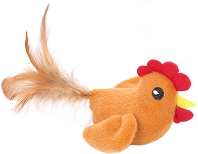 Игрушка для кошек Lilli Pet Birdy вибрирующая оранжевая 9см