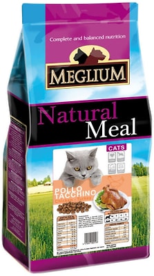 Сухой корм для привередливых кошек Meglium Adult Курица и Индейка 15кг