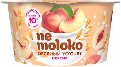 Десерт Nemoloko овсяный Персик 130г
