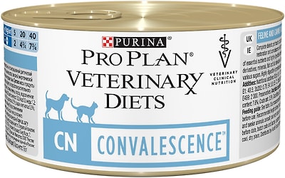 Влажный корм для кошек и собак Pro Plan Veterinary Diets CN Convalescence при выздоровлении 195г