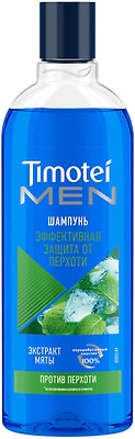 Шампунь для волос Timotei Men Эффективная защита от перхоти с ментолом 400мл