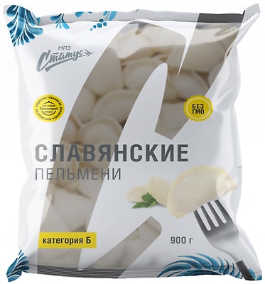 Пельмени Статус Славянские категории B 900г